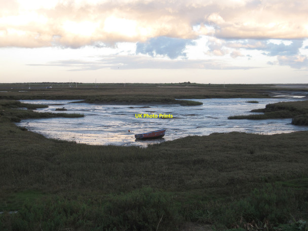 Photo 6"x4" Brancaster Marsh Burnham Deepdale c2010