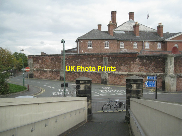 Photo 6"x4" Shrewsbury prison from the station footbridge Shrewsbury c2010