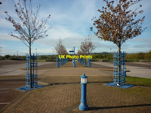 Photo 6"x4" The car park at Denby Pottery visitor centre Codnor Breach c2010