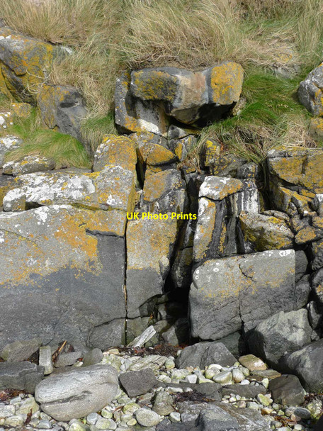 Photo 6"x4" Cross carved into rock Greinetobht c2010