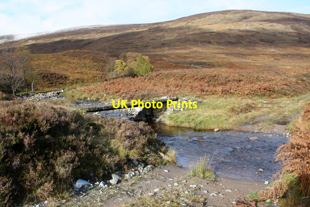 Photo 6"x4" Ford and bridge, Allt Crunachdain Kinloch Loggan c2010
