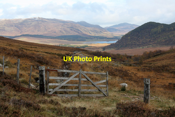Photo 6"x4" Gate near Coire Dubh Kinloch Loggan c2010