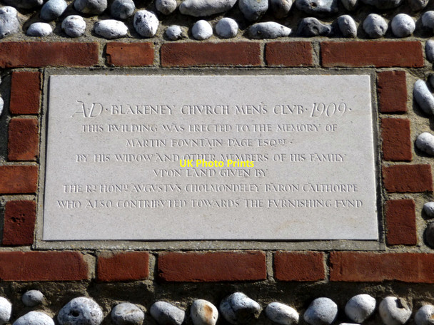 Photo 6"x4" Blakeney Church Men's Club, Norfolk Blakeney\/TG0243 c2009