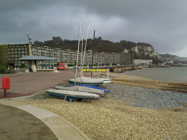Photo 6"x4" Beach and Slipway near Marine Parade, Dover Dover\/TR3141 c2010
