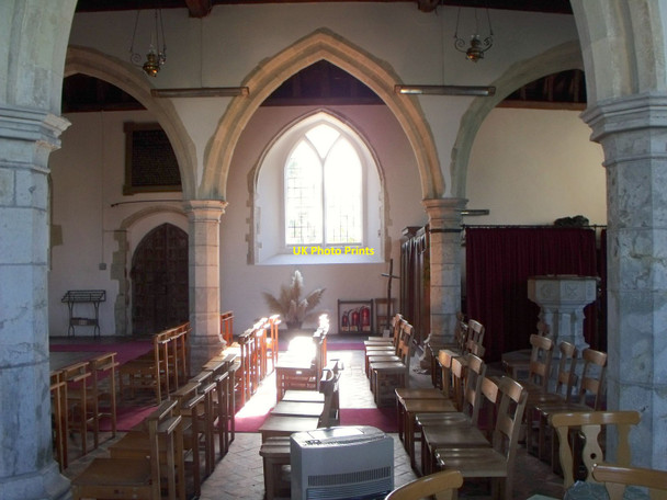 Photo 6"x4" Nave of Saints Peter and Paul, Newchurch, Kent Newchurch\/TR0531 c2010