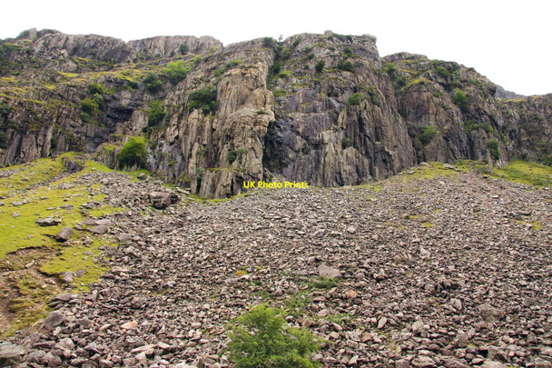 Photo 6"x4" Scree below Clogwyn y Grochan Gwastadnant c2010