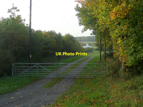 Photo 6"x4" Track to Wharton Wharton\/SK8493 c2010