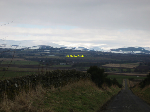 Photo 6"x4" View towards Angus glens. Forfar c2006