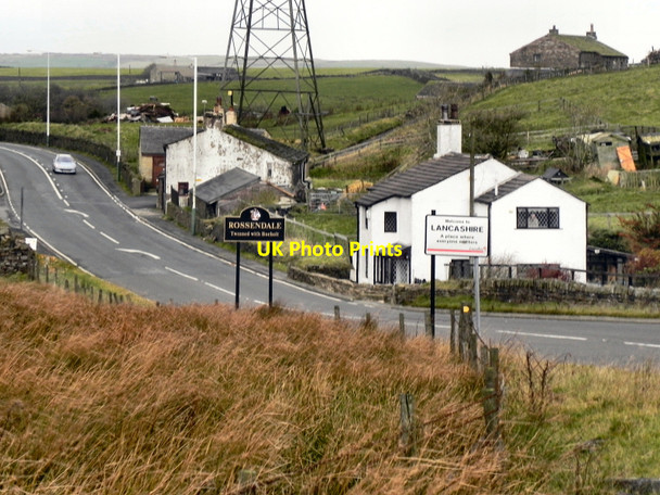Photo 6"x4" Lancashire \/Yorkshire Boundary, Sharneyford Bacup c2010