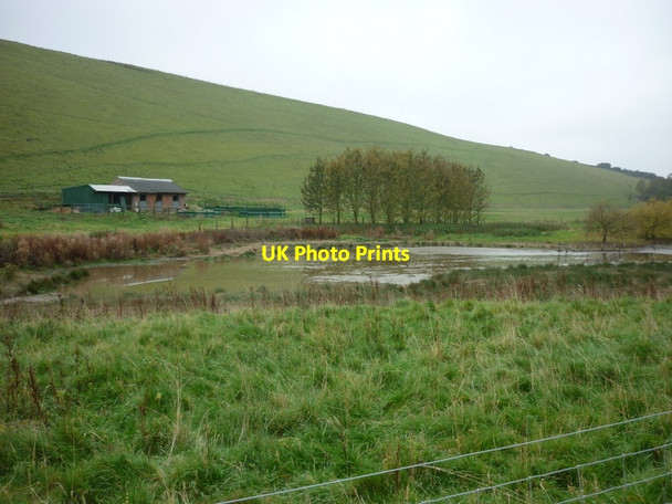 Photo 6"x4" The pond at Burdale Fimber c2010