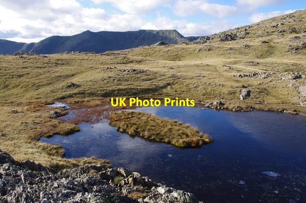 Photo 6"x4" Small tarn above Lad Stones Far End\/SD3098 c2010