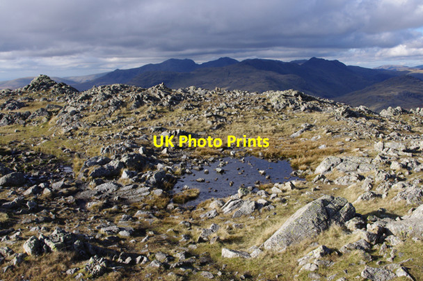 Photo 6"x4" The Scafell range from Wetherlam Far End\/SD3098 c2010