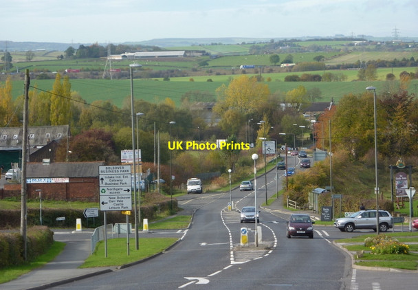 Photo 6"x4" A632 descending from Bolsover Bolsover c2010
