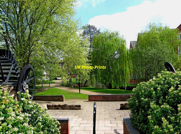 Photo 6"x4" Landscaped area by River Sow Stafford c2010