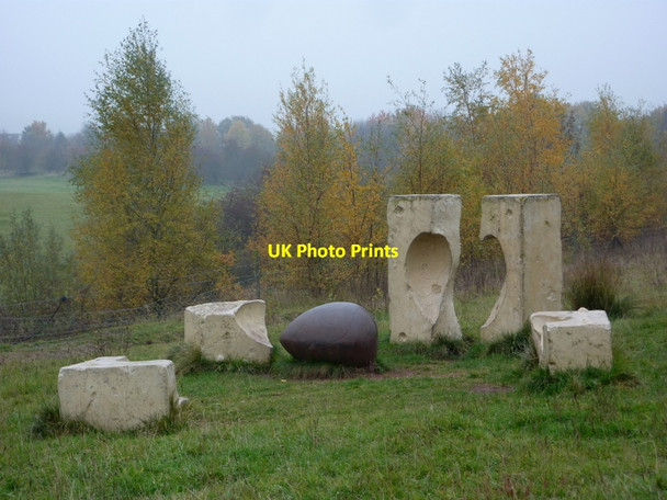Photo 6"x4" Sculpture in the Peter Fidler Reserve Bolsover c2010