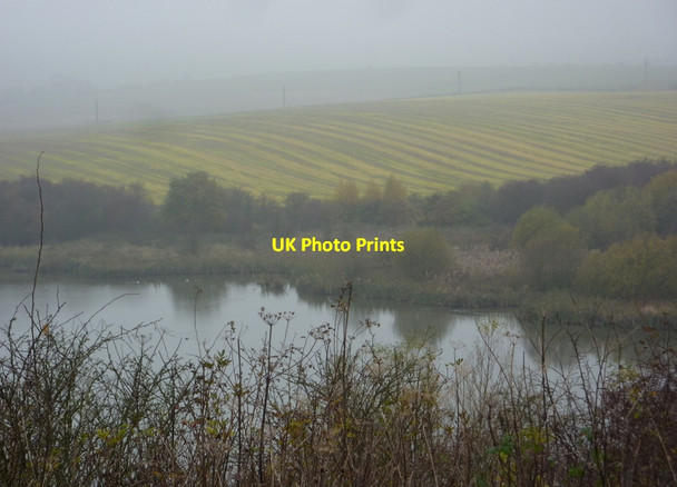 Photo 6"x4" Misty view over the Old Flash Bolsover c2010