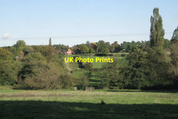 Photo 6"x4" Brook valley below Rookery Preston Fields c2010