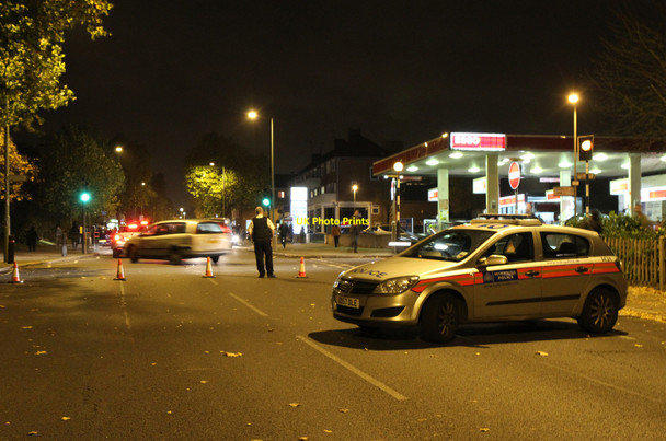 Photo 6"x4" Road Closed Finchley c2010