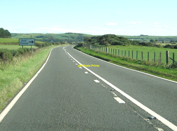 Photo 6"x4" Approaching the turning to the golf course on the A75 Dunragit c2010