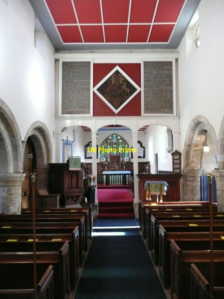 Photo 6"x4" Interior of  St Michael's Church, Bempton Bempton c2010