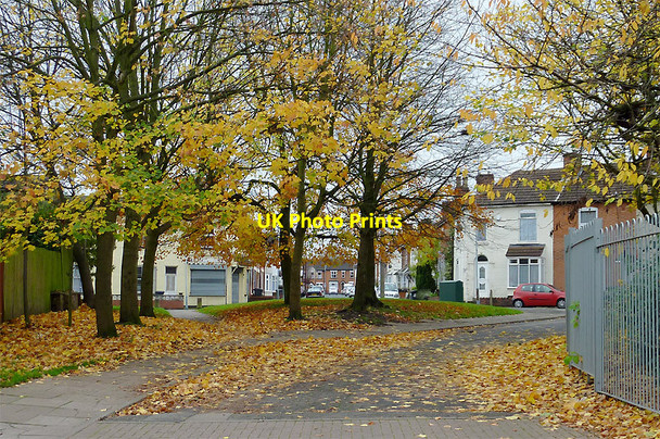 Photo 6"x4" Autumn trees in Blakenhall, Wolverhampton Wolverhampton c2010