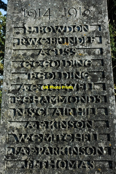Photo 6"x4" Names on Kingscote War Memorial Kingscote\/ST8196 c2010