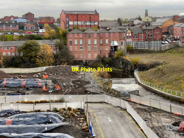 Photo 6"x4" Redevelopment Next To River Roch, Between Water Street and Smith Street. Rochdale c2010