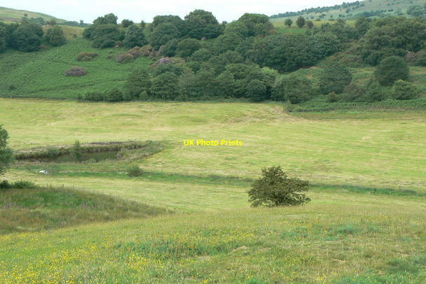 Photo 6"x4" Valley above Bosley Reservoir Bosley c2010