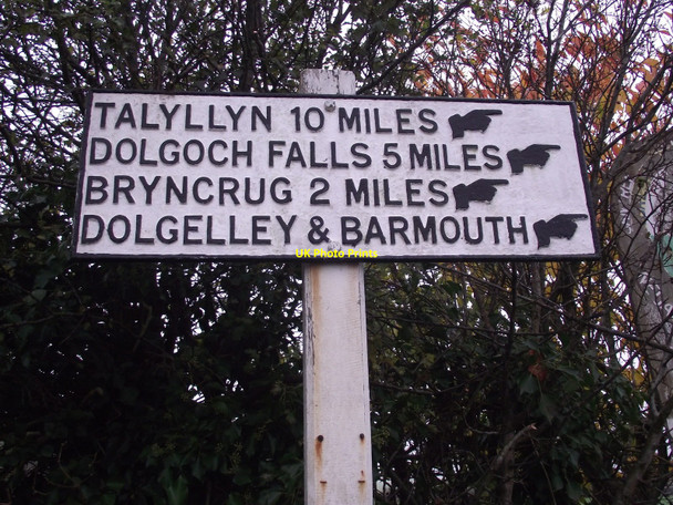 Photo 6"x4" Old Pre-Worboys Finger Post Tywyn\/SH5800 c2010