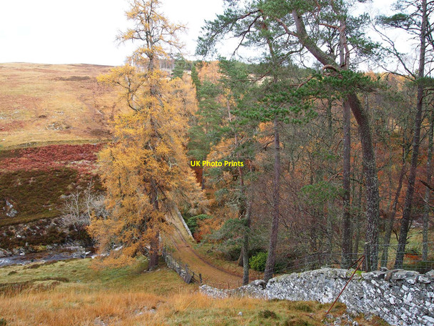 Photo 6"x4" Bridge over Banvie Burn Bailanloan c2010