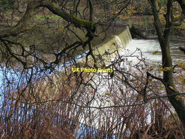 Photo 6"x4" River Irwell, Ladyshore Weir Kearsley\/SD7505 c2010