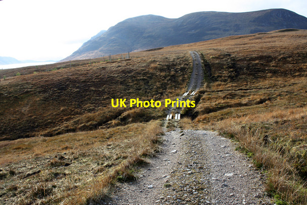 Photo 6"x4" Estate track above Loch Ericht Allt Ton an Eich c2010