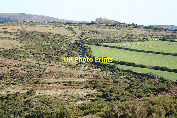 Photo 6"x4" Widecombe in the Moor: lane to Rowbrook Higher Dunstone c2010