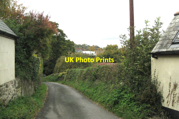Photo 6"x4" Lane to Christow, looking towards Bennah Bennah c2010