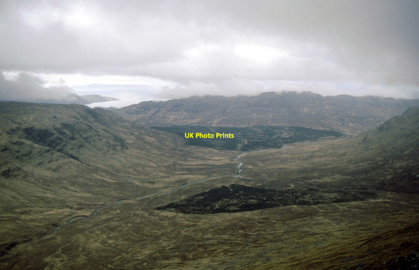 Photo 6"x4" Gleann na Guiserein from Ladhar Bheinn Inverie c1994