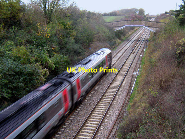 Photo 6"x4" Bristol-bound train Down End c2010