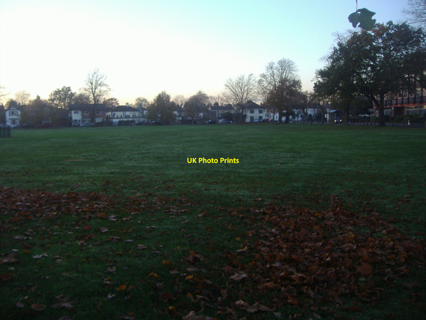 Photo 6"x4" Village Green in Hersham Walton-on-Thames c2010