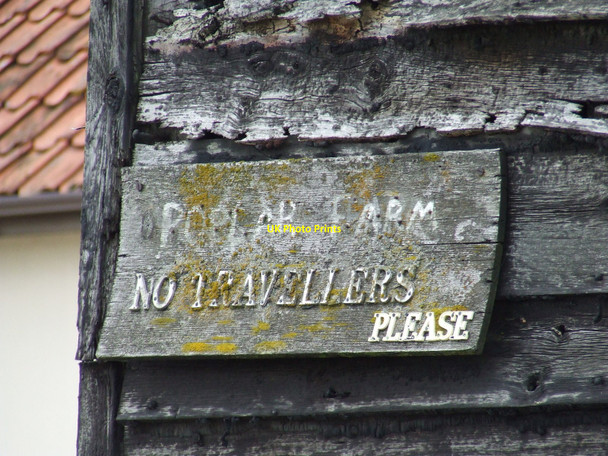 Photo 6"x4" Old Sign Mendlesham c2010