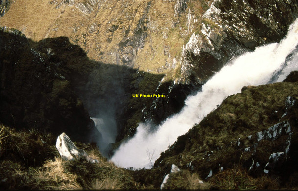 Photo 6"x4" Looking down the Falls of Glomach Falls of Glomach c1995