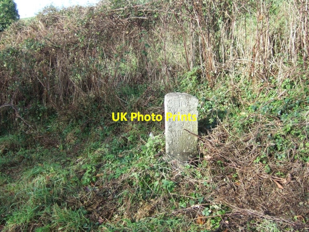 Photo 6"x4" Milestone on Dawlish Road, Alphington Alphington c2010