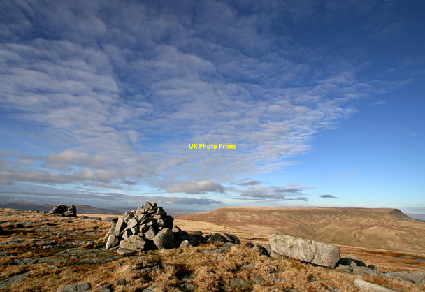 Photo 6"x4" Summit cairns, Swarth Fell Fell End\/SD7298 c2010