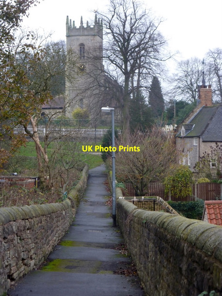Photo 6"x4" Footpath towards Barlborough church Barlborough c2010