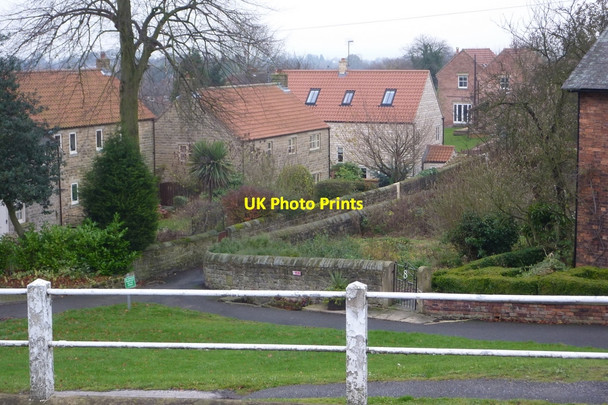 Photo 6"x4" Village scene opposite the church Barlborough c2010
