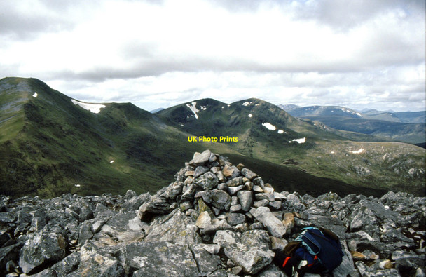 Photo 6"x4" Summit cairn on Carn nan Gobhar Carn nan Gobhar\/NH2743 c1993
