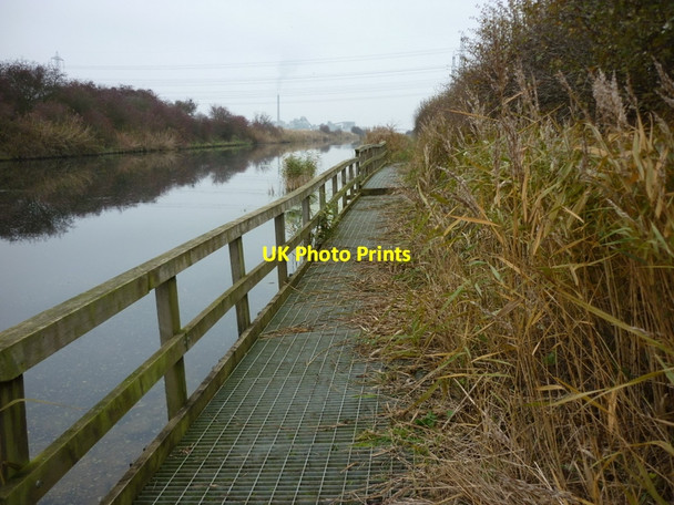 Photo 6"x4" A footpath along the Ancholme Horkstow c2010