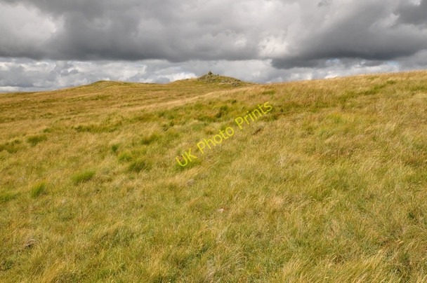 Photo 6"x4" Harestanes Heights summit cairn Harestanes Heights c2009