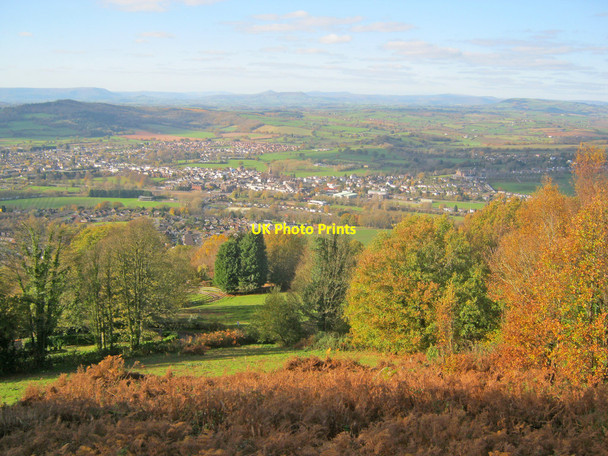 Photo 6"x4" Autumn view from the Kymin - 1 Monmouth\/Trefynwy c2010