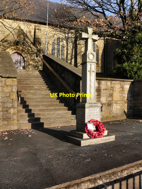 Photo 6"x4" Bamford War Memorial and St Michael's Church. Heywood\/SD8510 c2010
