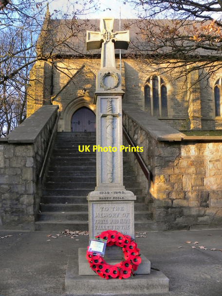 Photo 6"x4" Bamford War Memorial & St Michael's Church Heywood\/SD8510 c2010
