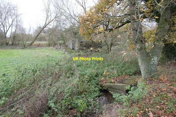 Photo 6"x4" Bridge over the ditch Sheffield Bottom c2010